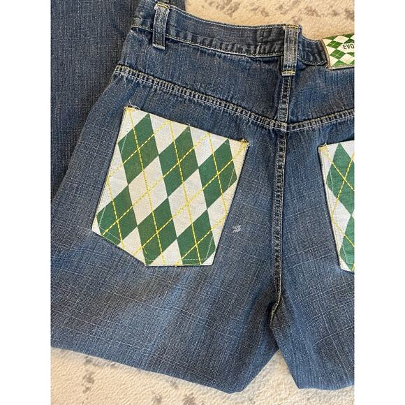 Evolution In Design 38x32 Green Embroidery Pockets Y2K Max Aura - Picture 3 of 8